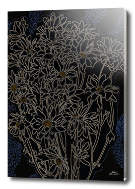 Chrysanthemum, black version