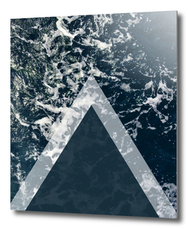 blue sea arrows collage
