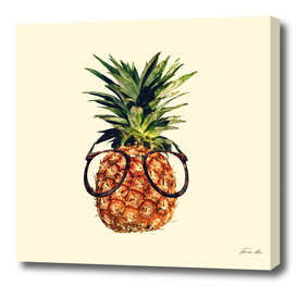 Pineapple with glasses