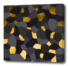 Gold grey and black mosaic