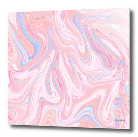 Pink marble look