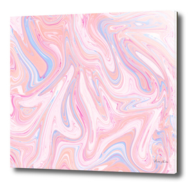 Pink marble look