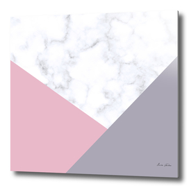 Geometric marble and pastel color