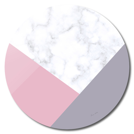 Geometric marble and pastel color