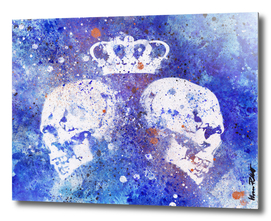 Queendom (crown & skulls graffiti dark painting)