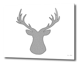Deer - geometric pattern.