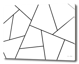 Abstract geometric pattern -black and white.