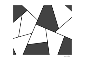 Abstract geometric pattern - gray and black.