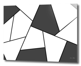 Abstract geometric pattern - gray and black.