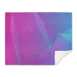 Geometric illusion gradient linear pink