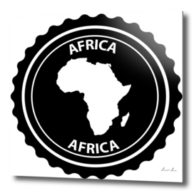 Africa rubber stamp