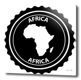 Africa rubber stamp