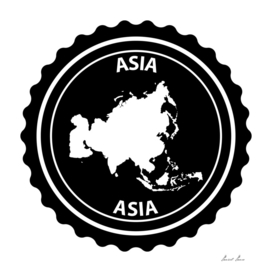 Asia rubber stamp