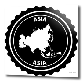 Asia rubber stamp