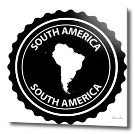 South America rubber stamp