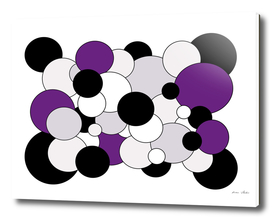 Abstract - purple, black  and white.