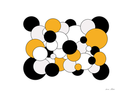 Abstract  pattern - orange, gray, black and white.
