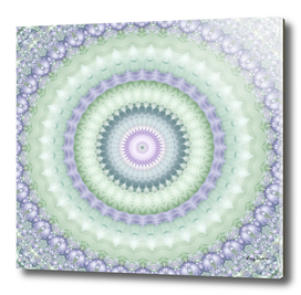 Heirloom Mandala in Green and Purple