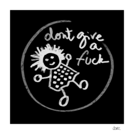 "Don't give a fuck - Little babe doodle"
