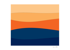 Abstract - blue  and orange.