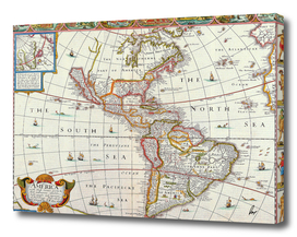 Map Of The Americas 1626