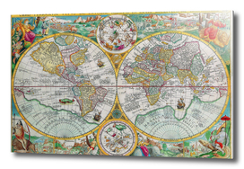 Beautiful Illustrated World Map
