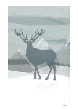 sillhouette stag
