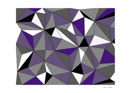 Abstract geometric pattern - purple, gray, black and white.