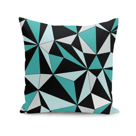 Abstract geometric pattern - green and black.