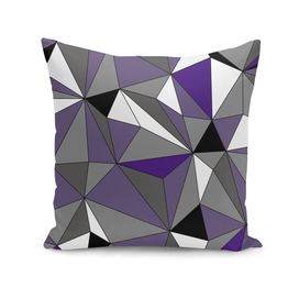 Abstract geometric pattern - purple, gray, black and white.