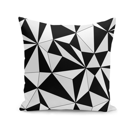 Abstract geometric pattern - gray, black and white.