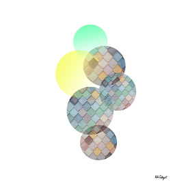 Abstract pastel cercle