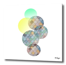 Abstract pastel cercle