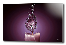 Water Candle Purple