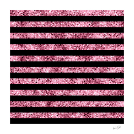 Black and Pink Sequin Stripes
