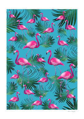 Summer Flamingo Palm Vibes #2