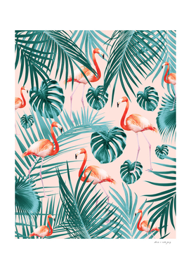 Tropical Flamingo Pattern #3