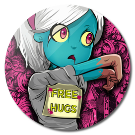 The Walking Dead Free Hugs Zombie Girl