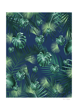 Tropical Jungle Night Leaves Garden #2