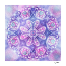Daydream Mandala in Purple, Blue and Pink