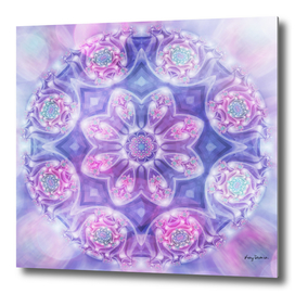 Daydream Mandala in Purple, Blue and Pink