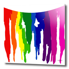 Rainbow Paint drips