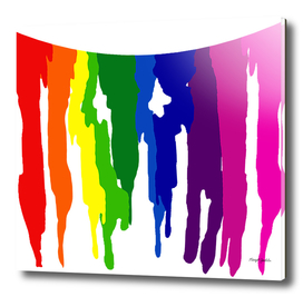 Rainbow Paint drips