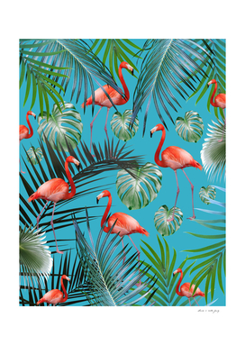 Tropical Flamingo Pattern #4