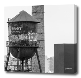 Water tower in Brooklyn