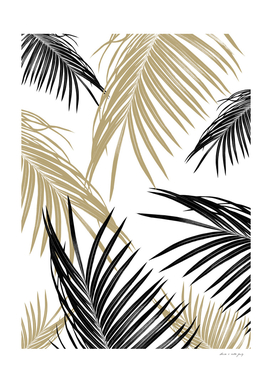 Gold Black Palm Leaves Dream #1