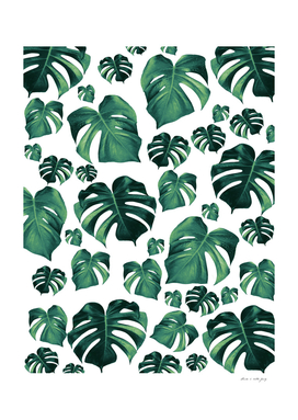 Tropical Monstera Pattern #3