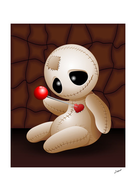 Voodoo Doll Cartoon in Love
