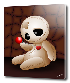 Voodoo Doll Cartoon in Love