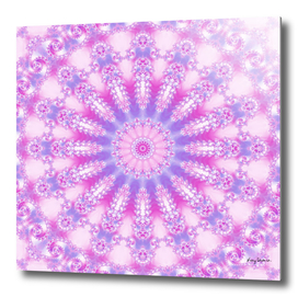 Pale Pink Magenta and Purple Mandala